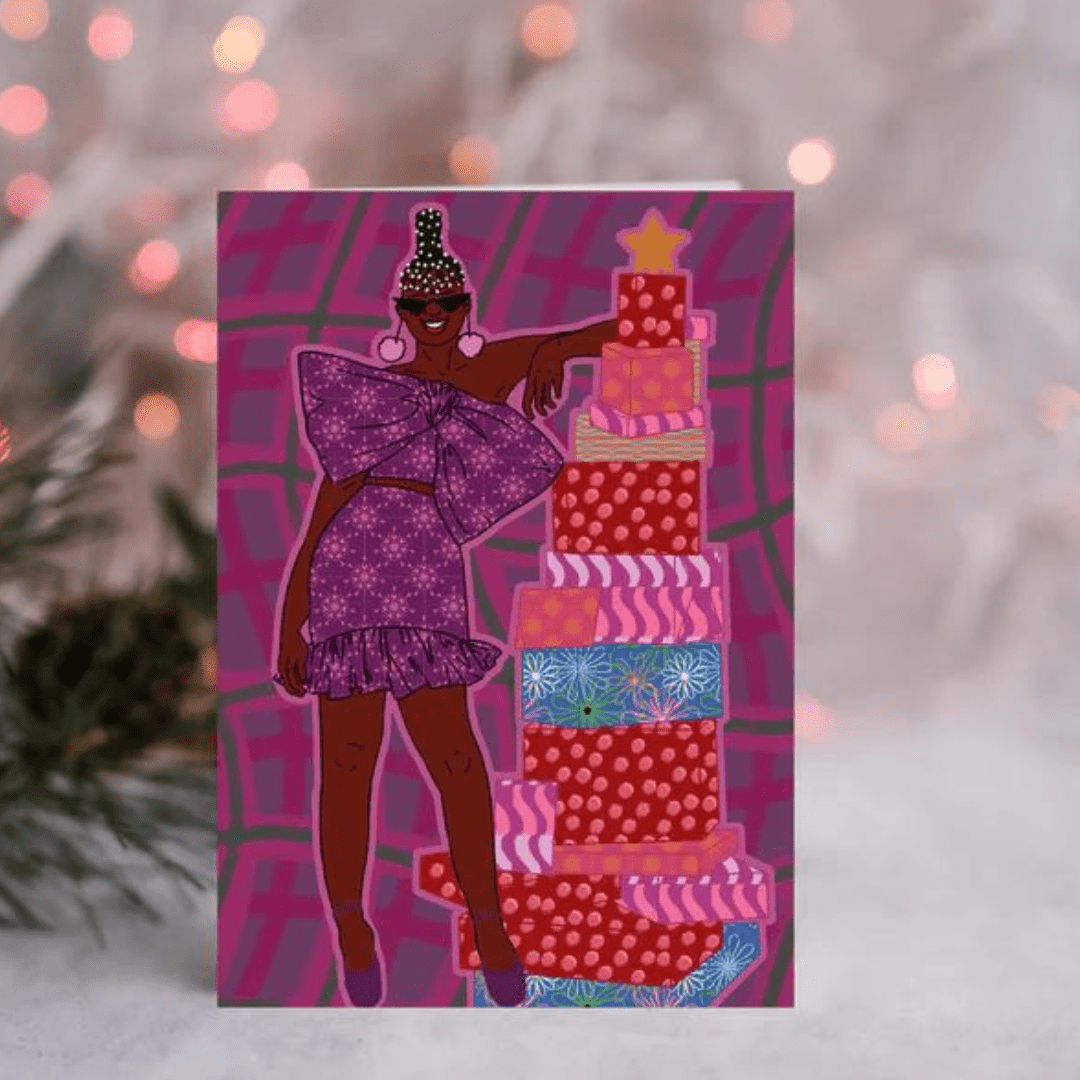 Dorcas Creates - Party Dress Christmas Card Dorcas