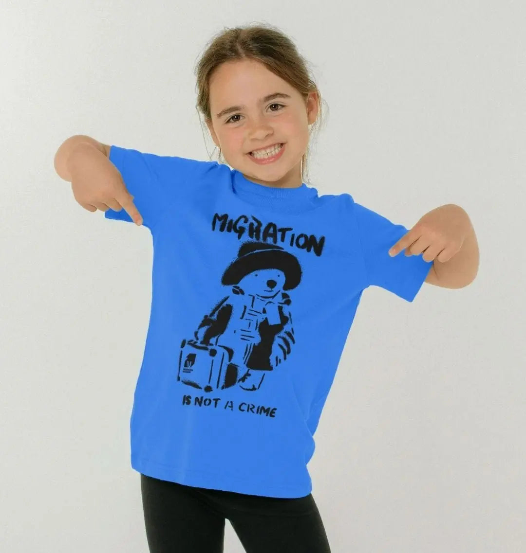 Migration Is Not a Crime - Organic Cotton Children's T-shirt - Migration Museum Shop
