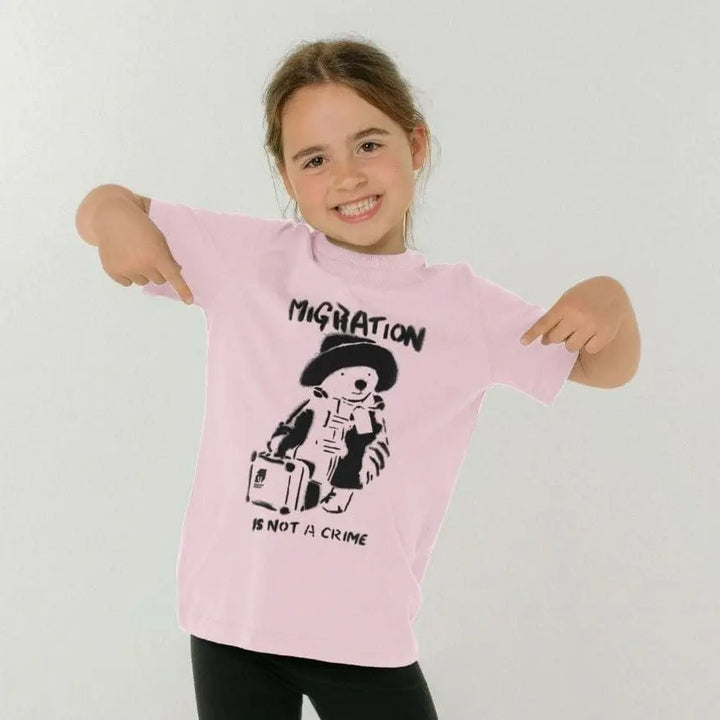 Migration Is Not a Crime - Organic Cotton Children's T-shirt - Migration Museum Shop