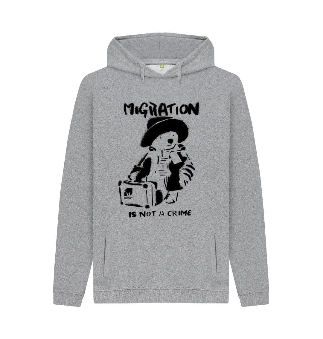 Migration Is Not A Crime - Unisex Organic Hoodie - Migration Museum Shop