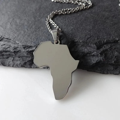 Isura - Pendant Necklace: Africa Map