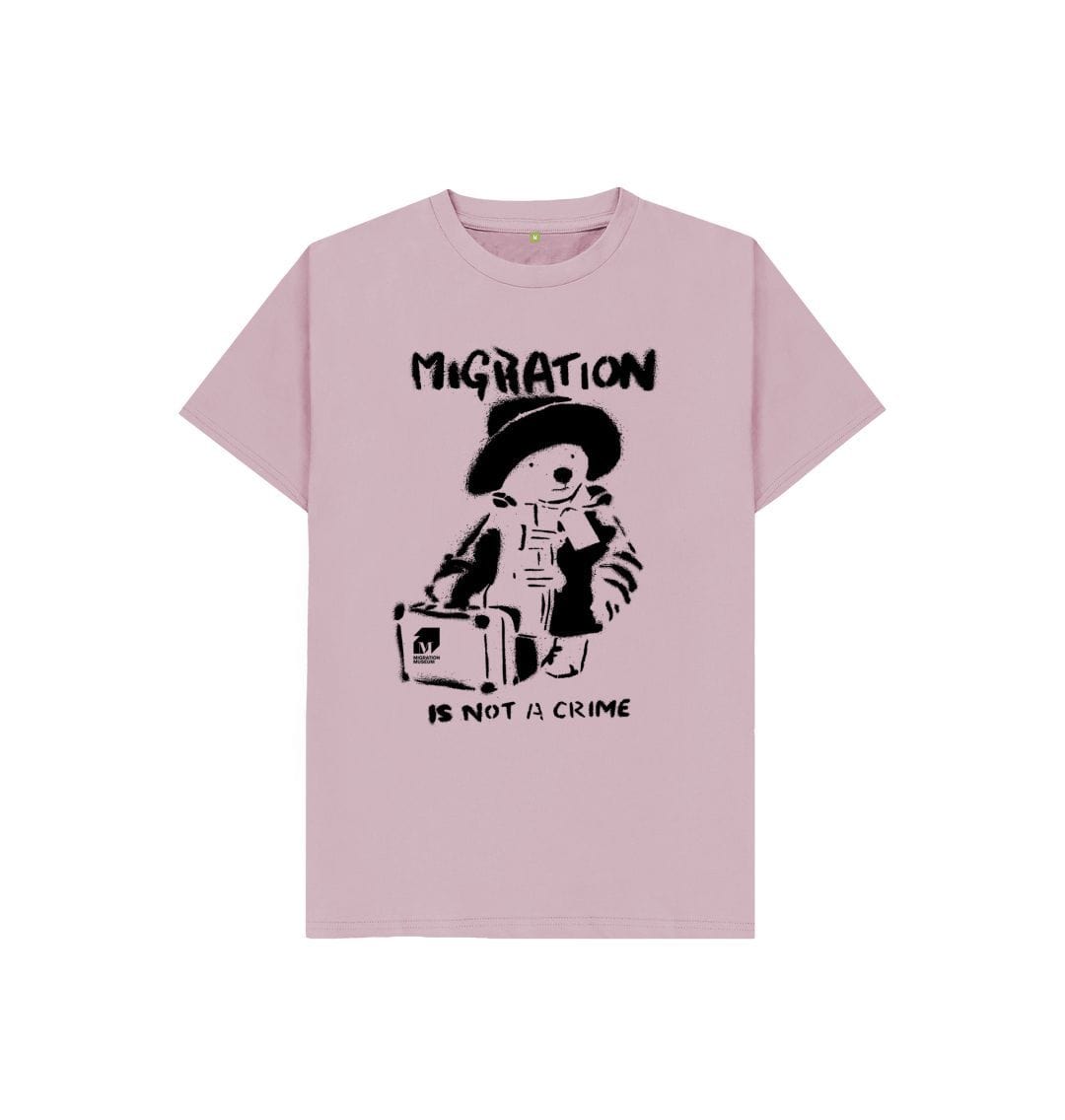 Mauve Migration Is Not a Crime - Organic Cotton Children's T-shirt