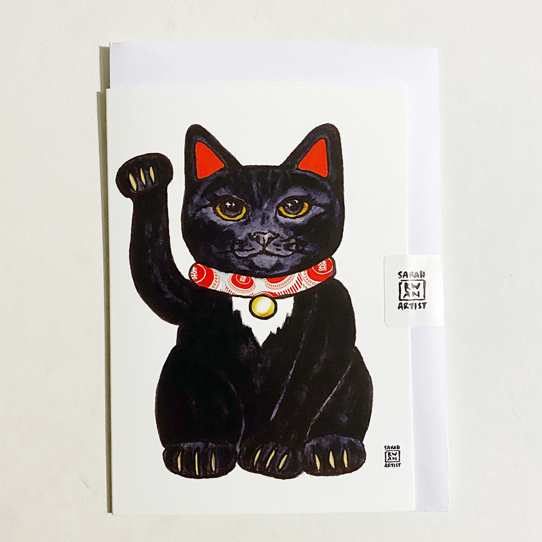 Sarah Kwan Card - Lucky Cat Sarah Kwan