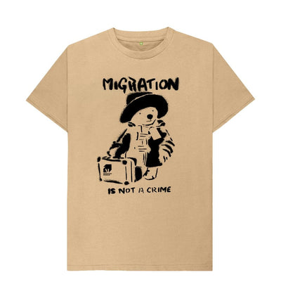 Sand Migration Is Not A Crime - Organic Cotton Men's T-shirt