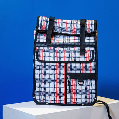 Goodordering - Tartan Eco Rolltop Backpack & Pannier