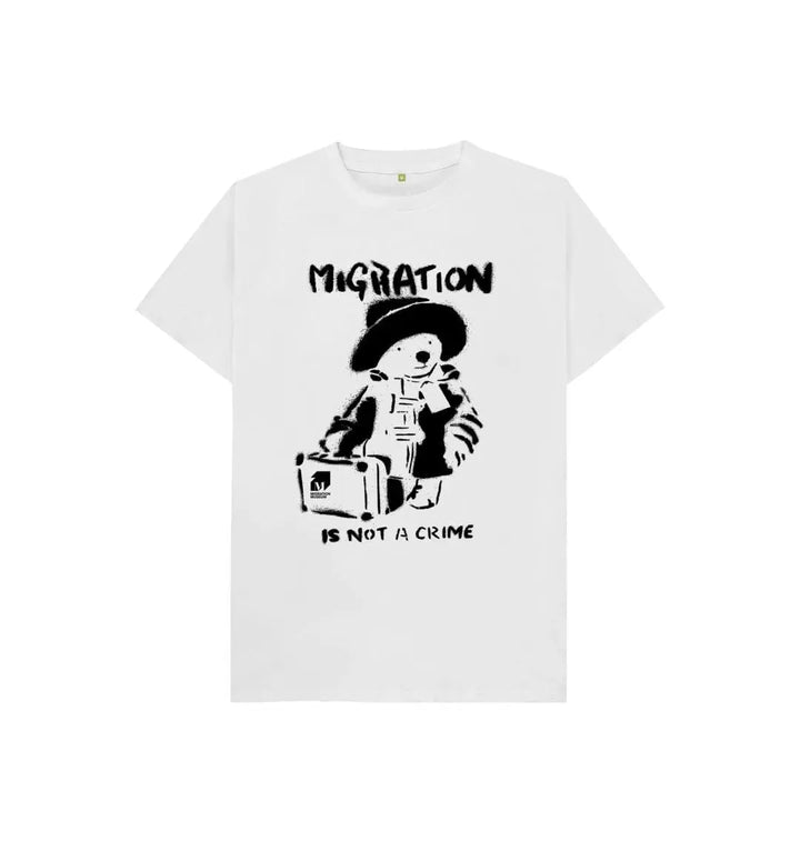 Migration Is Not a Crime - Organic Cotton Children's T-shirt - Migration Museum Shop