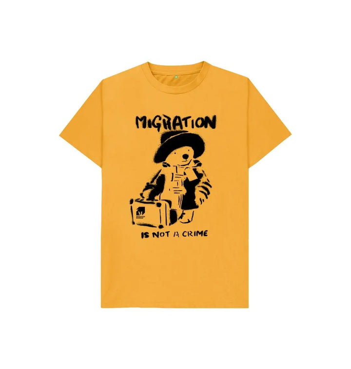 Migration Is Not a Crime - Organic Cotton Children's T-shirt - Migration Museum Shop