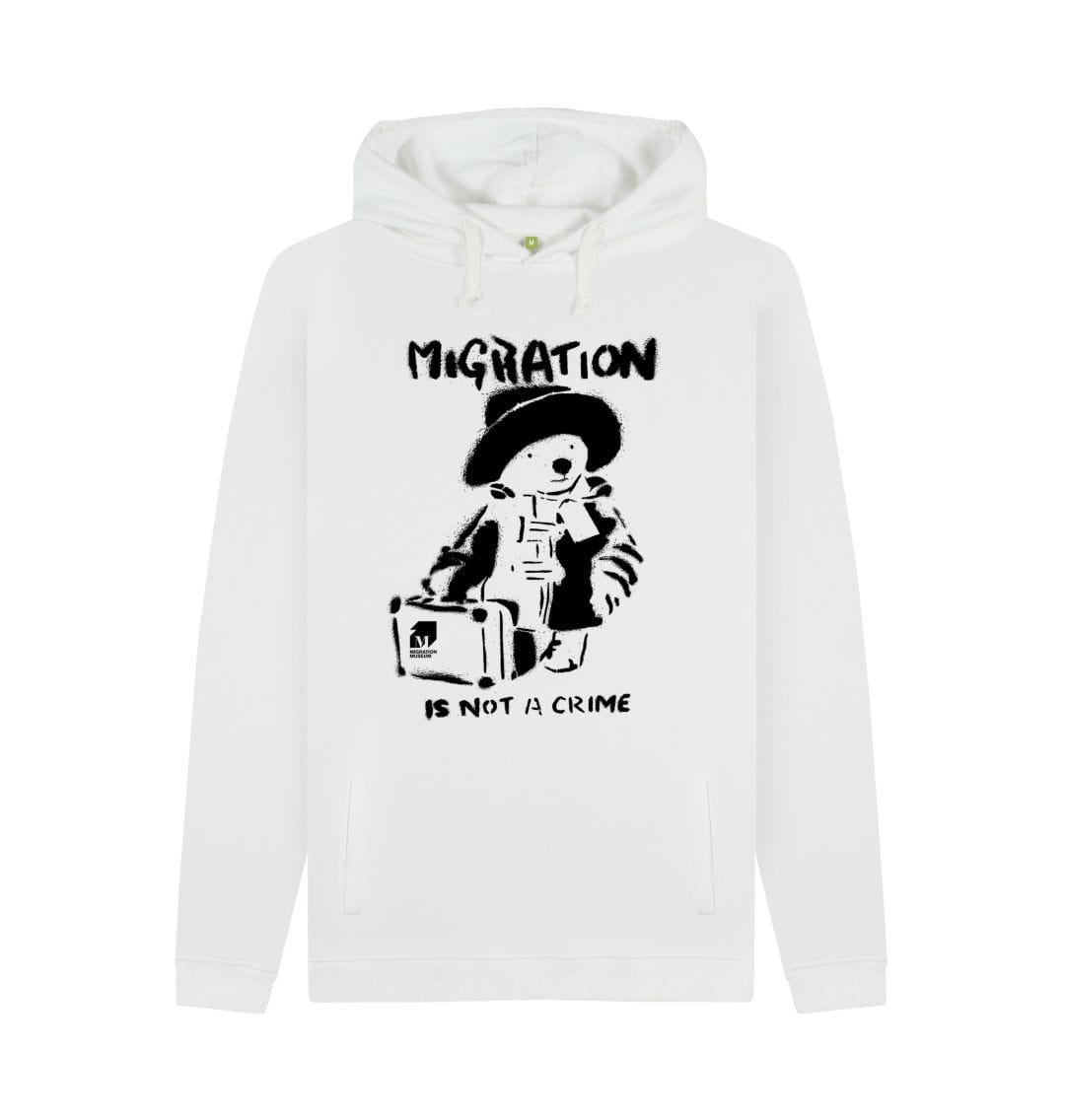 White Migration Is Not A Crime - Unisex Organic Hoodie